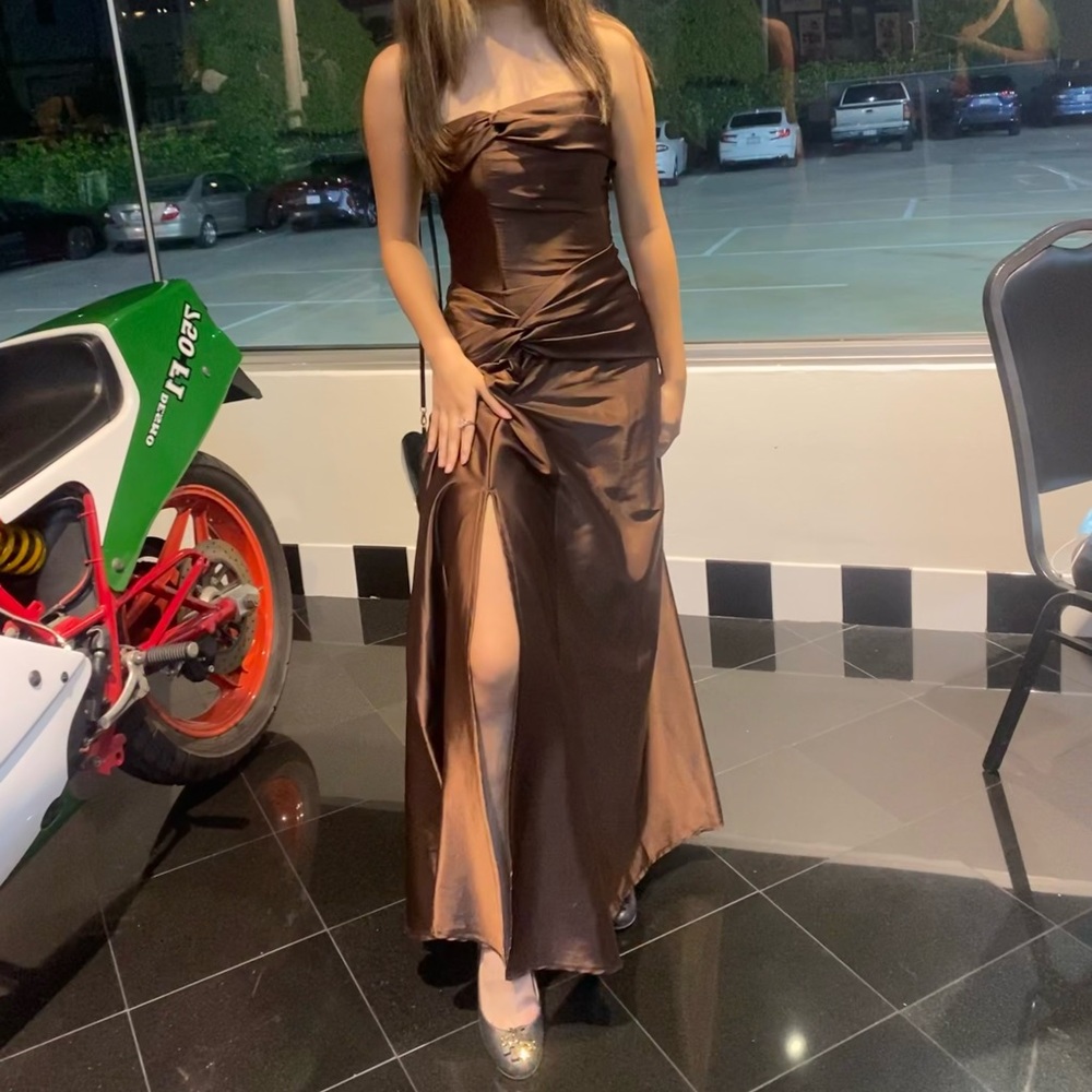 Jessica McClintock  brown dress